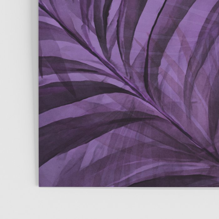 Lush Tropical Midnight Garden Purple Palm Grove  Poster Gallery Image 3