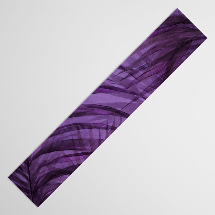 Lush Tropical Midnight Garden Purple Palm Grove  Table Runner Gallery Image 3