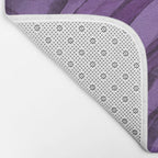 Lush Tropical Midnight Garden Purple Palm Grove  Bath Mat Gallery Image 2