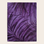 Lush Tropical Midnight Garden Purple Palm Grove  Poster Gallery Image 4