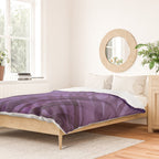 Lush Tropical Midnight Garden Purple Palm Grove  Duvet Cover Gallery Image 2