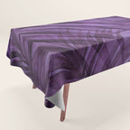 Lush Tropical Midnight Garden Purple Palm Grove  Tablecloth Gallery Image 1