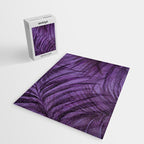 Lush Tropical Midnight Garden Purple Palm Grove  Jigsaw Puzzle Gallery Image 2