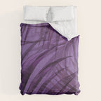 Lush Tropical Midnight Garden Purple Palm Grove  Comforter Gallery Image 6