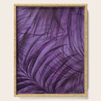 Lush Tropical Midnight Garden Purple Palm Grove  Serving Tray Gallery Image 1
