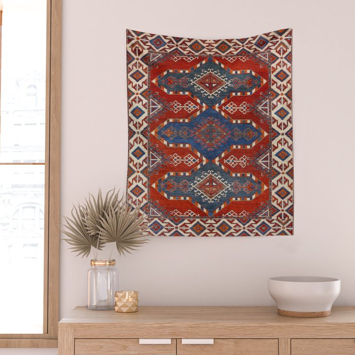 Night Navy Shards  Wall Tapestry Gallery Image 2