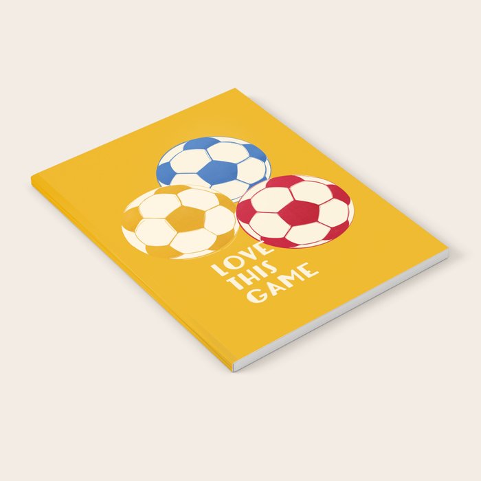 Love This Game - Football Illustration Notebook Gallery Image 1