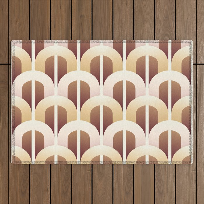 Yellow brown gate Outdoor Rug Gallery Image 1