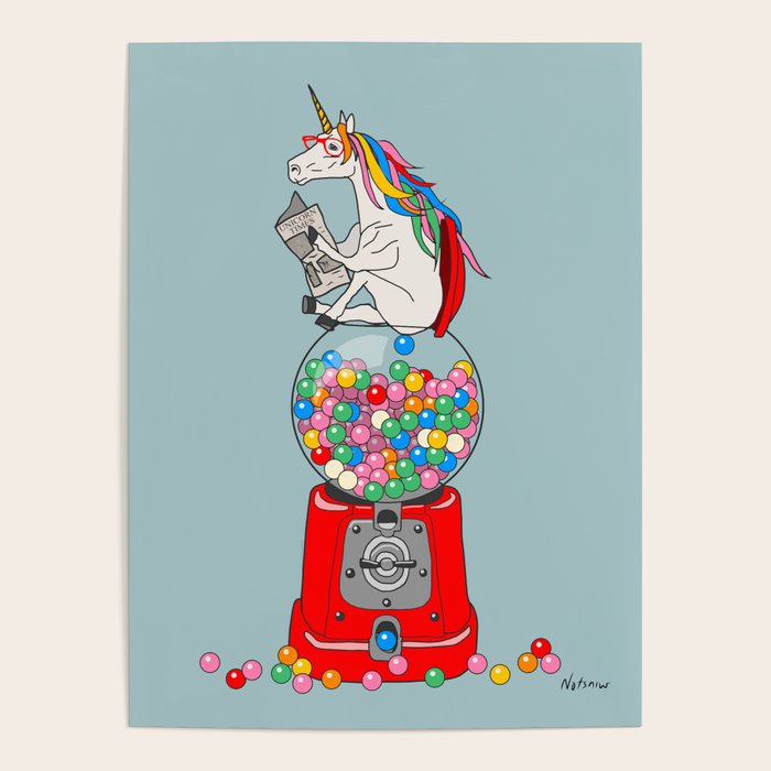 Unicorn Gumball Poop Poster Gallery Image 1