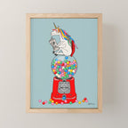 Unicorn Gumball Poop Mini Art Print Gallery Image 1