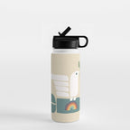 Peace dove and rainbow bomb Water Bottle Gallery Image 1
