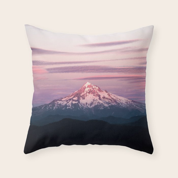 Mount Hood IV Throw Pillow Gallery Image 6