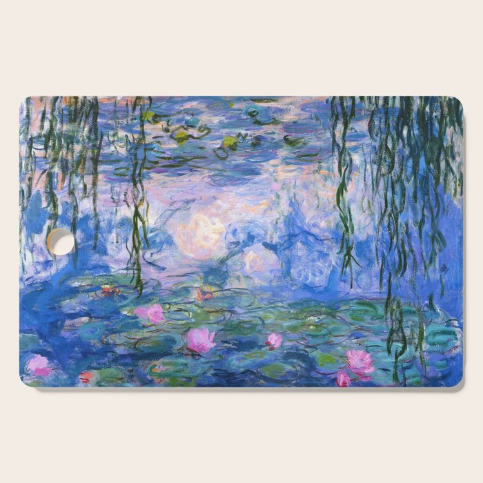 Water Lilies Monet Cutting Board Gallery Image 1