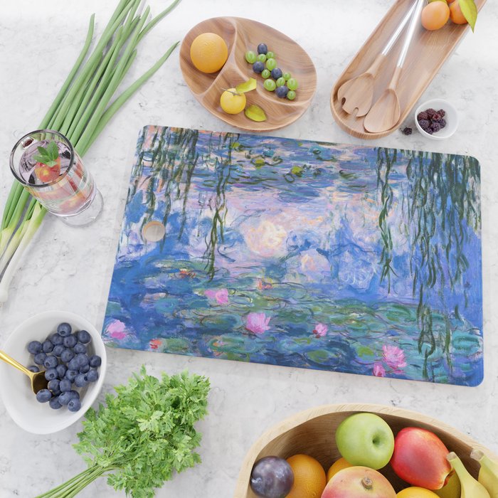Water Lilies Monet Cutting Board Gallery Image 2