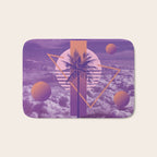 Vaporwave sky 4 / Palmtree / 80s / 90s / aesthetic Bath Mat Gallery Image 1