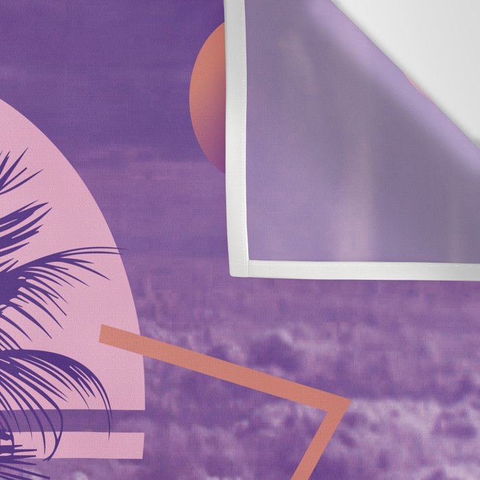 Vaporwave sky 4 / Palmtree / 80s / 90s / aesthetic Wall Tapestry Gallery Image 3