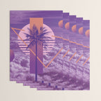 Vaporwave sky 4 / Palmtree / 80s / 90s / aesthetic Wrapping Paper Gallery Image 3