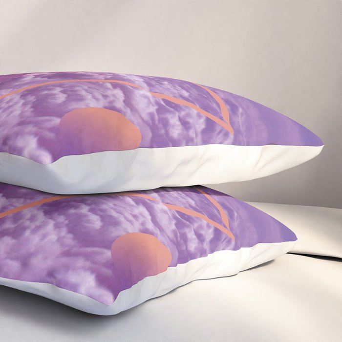 Vaporwave sky 4 / Palmtree / 80s / 90s / aesthetic Pillow Sham Gallery Image 3