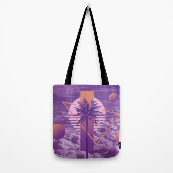 Vaporwave sky 4 / Palmtree / 80s / 90s / aesthetic Tote Bag Gallery Image 2
