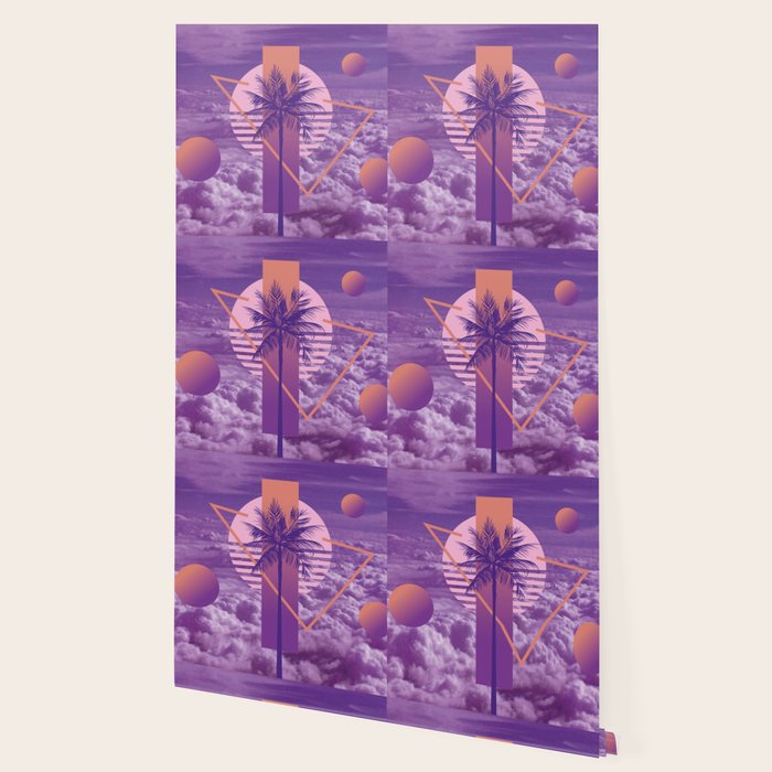 Vaporwave sky 4 / Palmtree / 80s / 90s / aesthetic Wallpaper Gallery Image 2