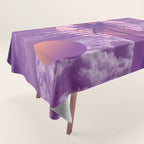 Vaporwave sky 4 / Palmtree / 80s / 90s / aesthetic Tablecloth Gallery Image 1