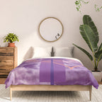 Vaporwave sky 4 / Palmtree / 80s / 90s / aesthetic Comforter Gallery Image 3