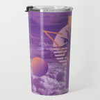 Vaporwave sky 4 / Palmtree / 80s / 90s / aesthetic Travel Mug Gallery Image 3