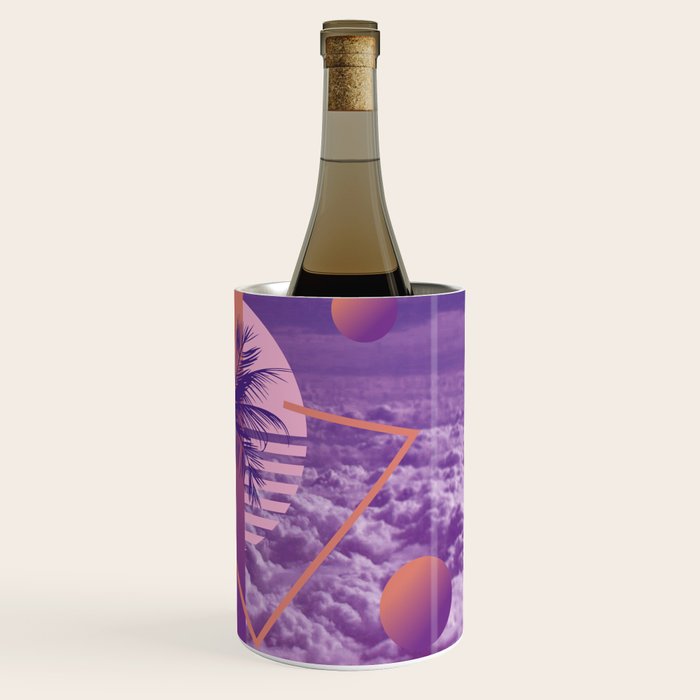 Vaporwave sky 4 / Palmtree / 80s / 90s / aesthetic Wine Chiller Gallery Image 3