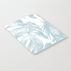 Blue Tropical Palm Leaves Print Notebook Gallery Image 2