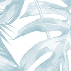 Blue Tropical Palm Leaves Print Coffee Mug Gallery Image 2