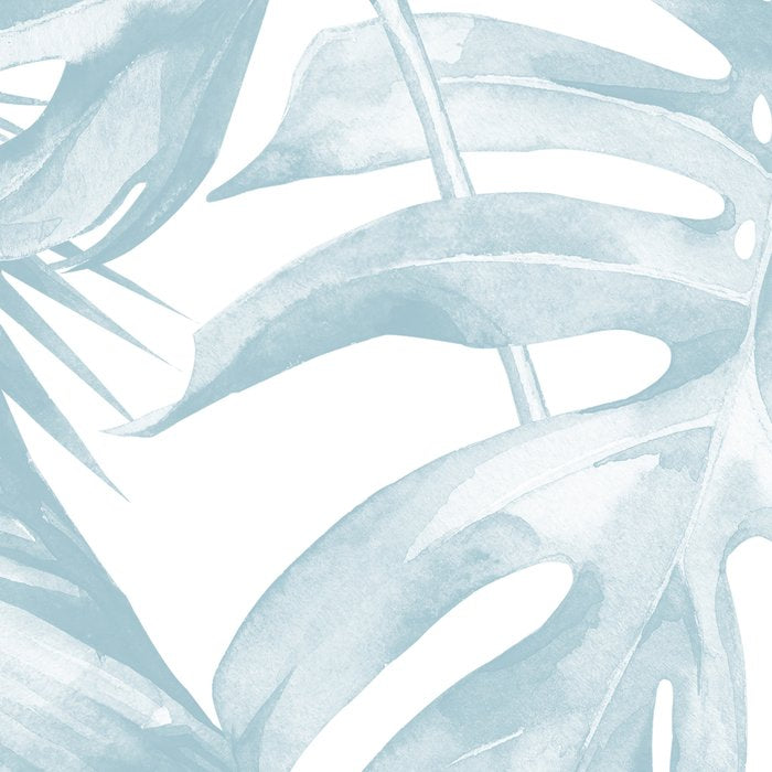 Blue Tropical Palm Leaves Print Coffee Mug Gallery Image 2
