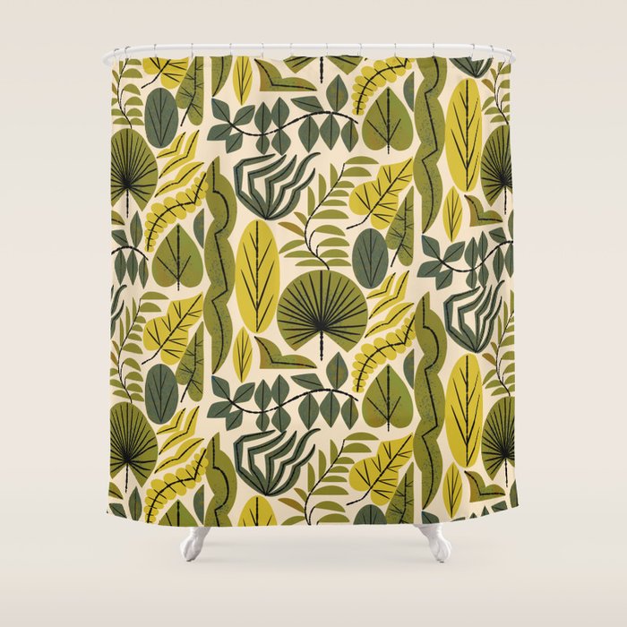 Leaf Collection Shower Curtain Gallery Image 1