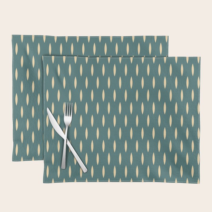 Minimalist Dash Pattern Casvani Placemat Gallery Image 1