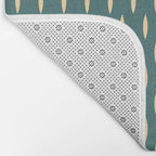 Minimalist Dash Pattern Casvani Bath Mat Gallery Image 2