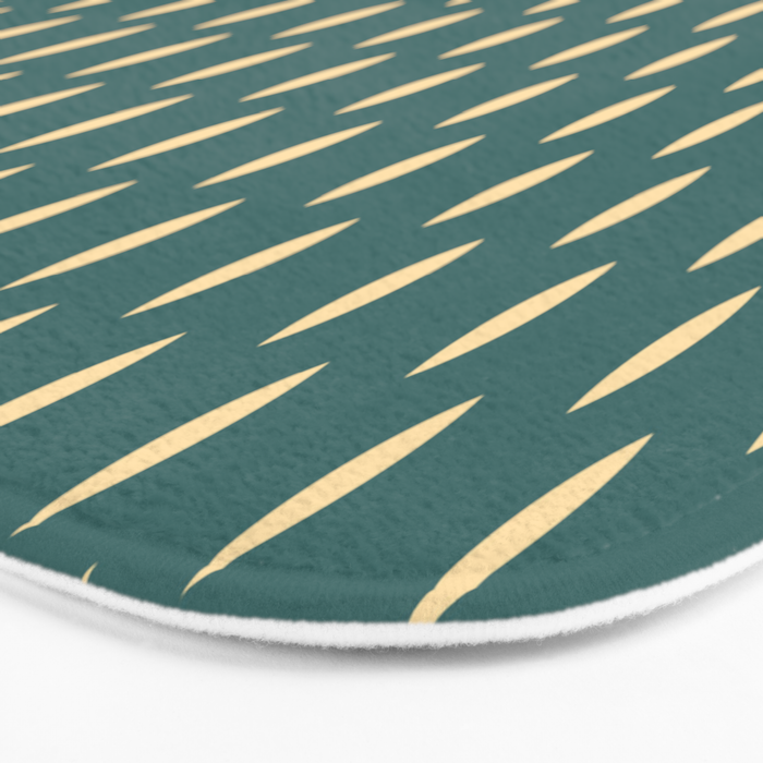 Minimalist Dash Pattern Casvani Bath Mat Gallery Image 3