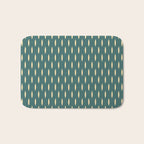 Minimalist Dash Pattern Casvani Bath Mat Gallery Image 1