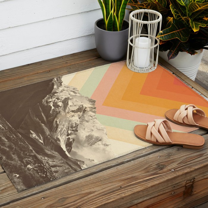 Mountainscape 2 Outdoor Rug Gallery Image 2