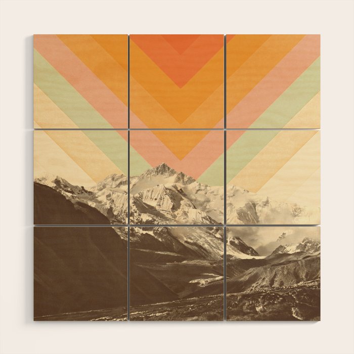 Mountainscape 2 Wood Wall Art Gallery Image 1
