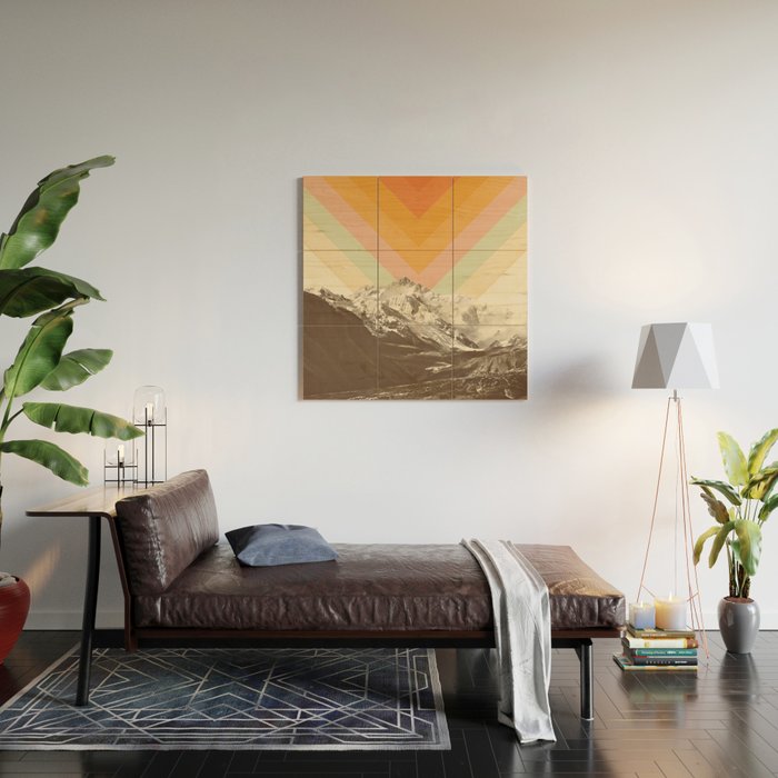 Mountainscape 2 Wood Wall Art Gallery Image 2