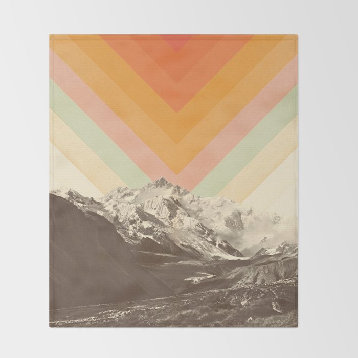 Mountainscape 2 Throw Blanket Gallery Image 2