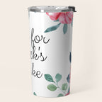 'Oh For Fuck's Sake' Pretty Sweary Floral Travel Mug Gallery Image 2