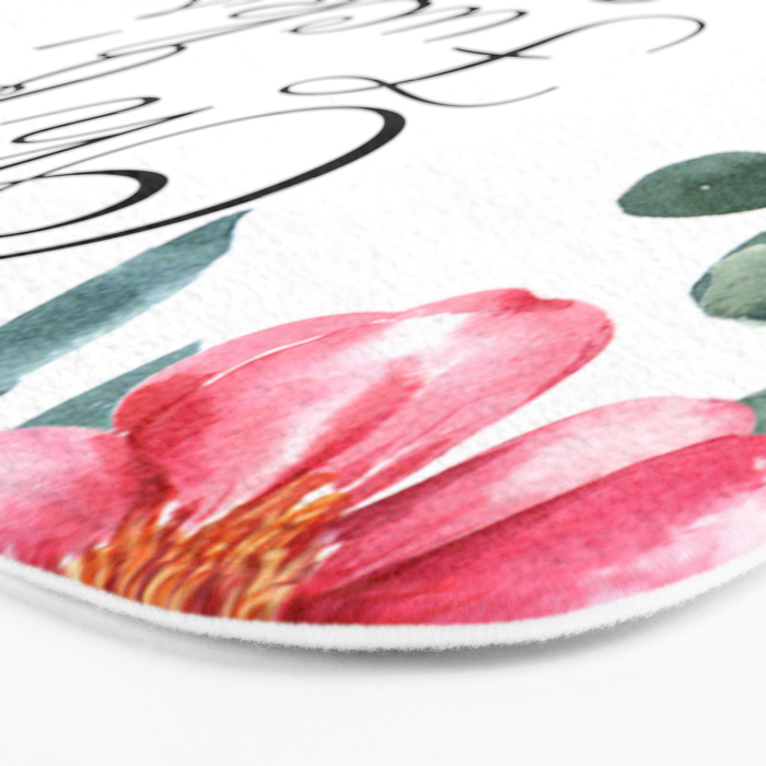 'Oh For Fuck's Sake' Pretty Sweary Floral Bath Mat Gallery Image 3