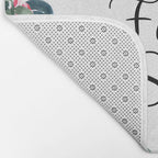 'Oh For Fuck's Sake' Pretty Sweary Floral Bath Mat Gallery Image 2