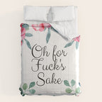 'Oh For Fuck's Sake' Pretty Sweary Floral Comforter Gallery Image 6