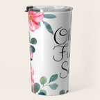 'Oh For Fuck's Sake' Pretty Sweary Floral Travel Mug Gallery Image 3