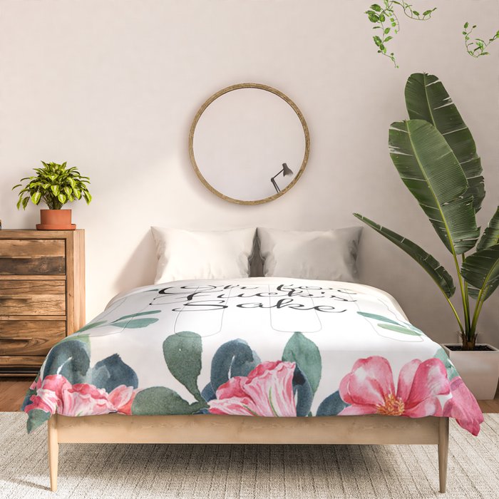 'Oh For Fuck's Sake' Pretty Sweary Floral Comforter Gallery Image 3