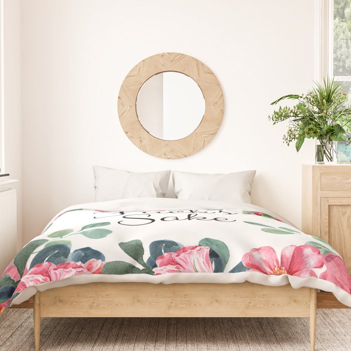 'Oh For Fuck's Sake' Pretty Sweary Floral Duvet Cover Gallery Image 3
