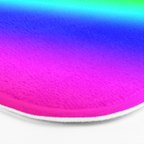 Modern Bright Rainbow Colors Ombre Bath Mat Gallery Image 3