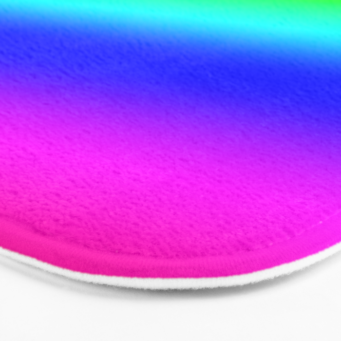 Modern Bright Rainbow Colors Ombre Bath Mat Gallery Image 3