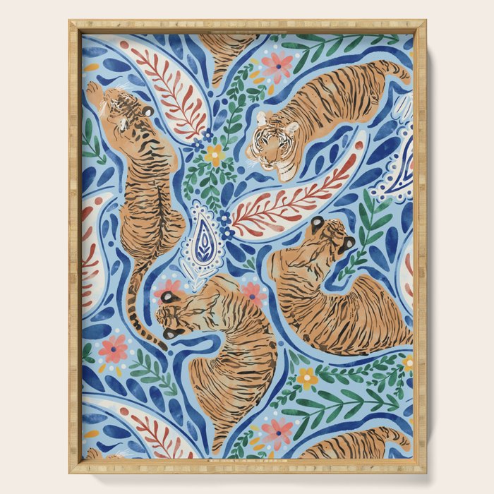 Blue Safari Adventure Serving Tray Gallery Image 1